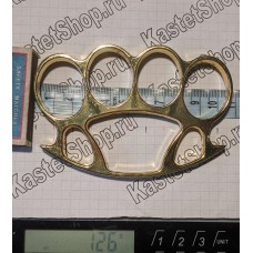 Кастет сталь Авангард золото вес 120 грамм ширина 115мм с доставкой