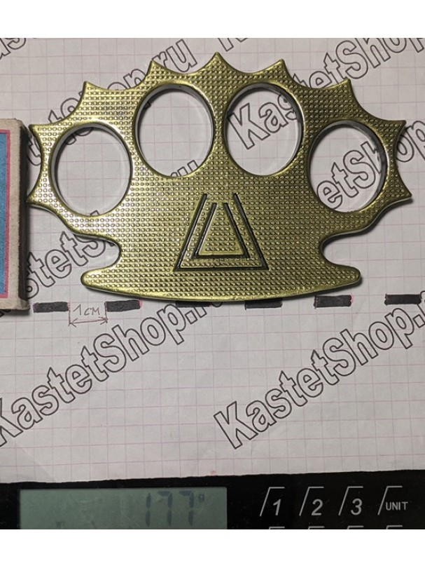 Кастет сталь Еж зеленый вес 170 грамм ширина 116мм с доставкой