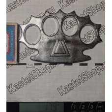 Кастет сталь Еж серебро вес 170 грамм ширина 116мм с доставкой Кастет сталь Еж серебро вес 170 грамм ширина 116мм с доставкой